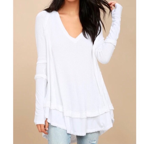 Free People Tops - FREE PEOPLE Laguna Thermal Long Sleeved Shirt